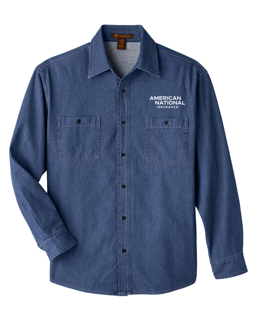 Harriton Men's Denim Shirt-Jacket - M540