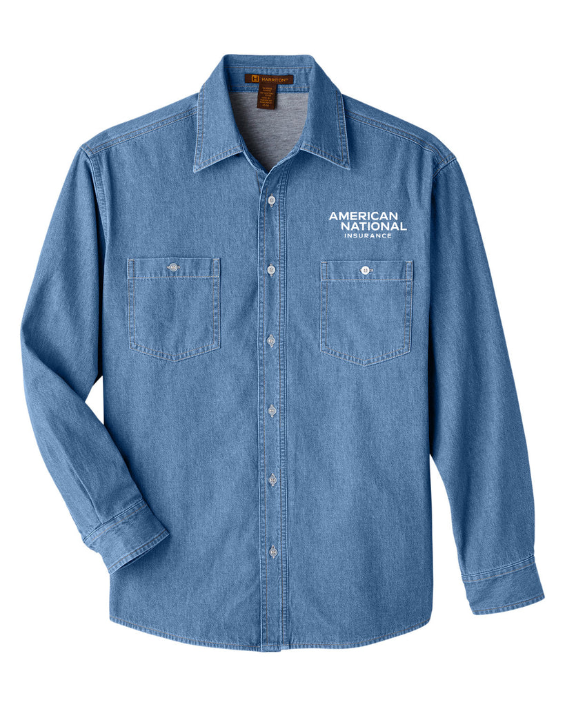 Harriton Men's Denim Shirt-Jacket - M540