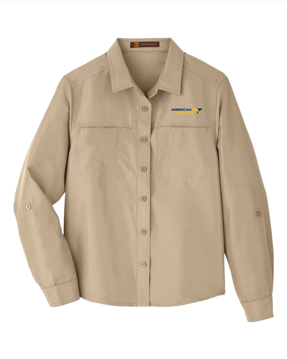 Harriton Women's Key West Performance Staff Shirt M580LW